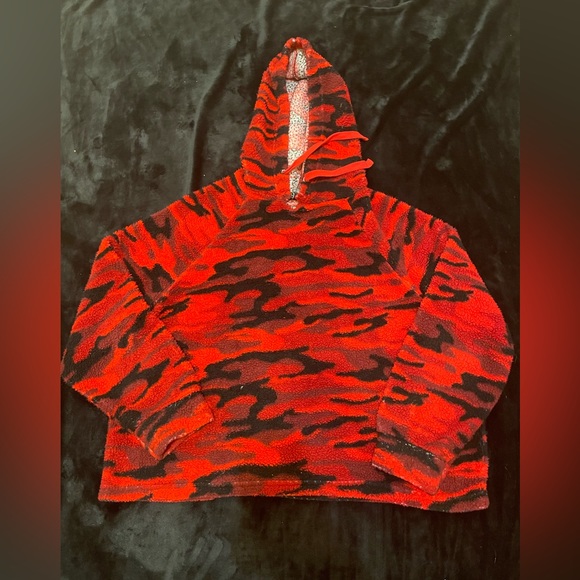 Tops Red Camo Hoodie Poshmark